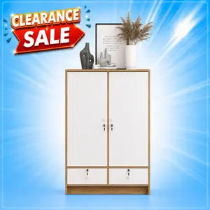Cubic Lemari Pakaian 2 Pintu / Lemari Baju Laci / LUNA BL 120 MD
