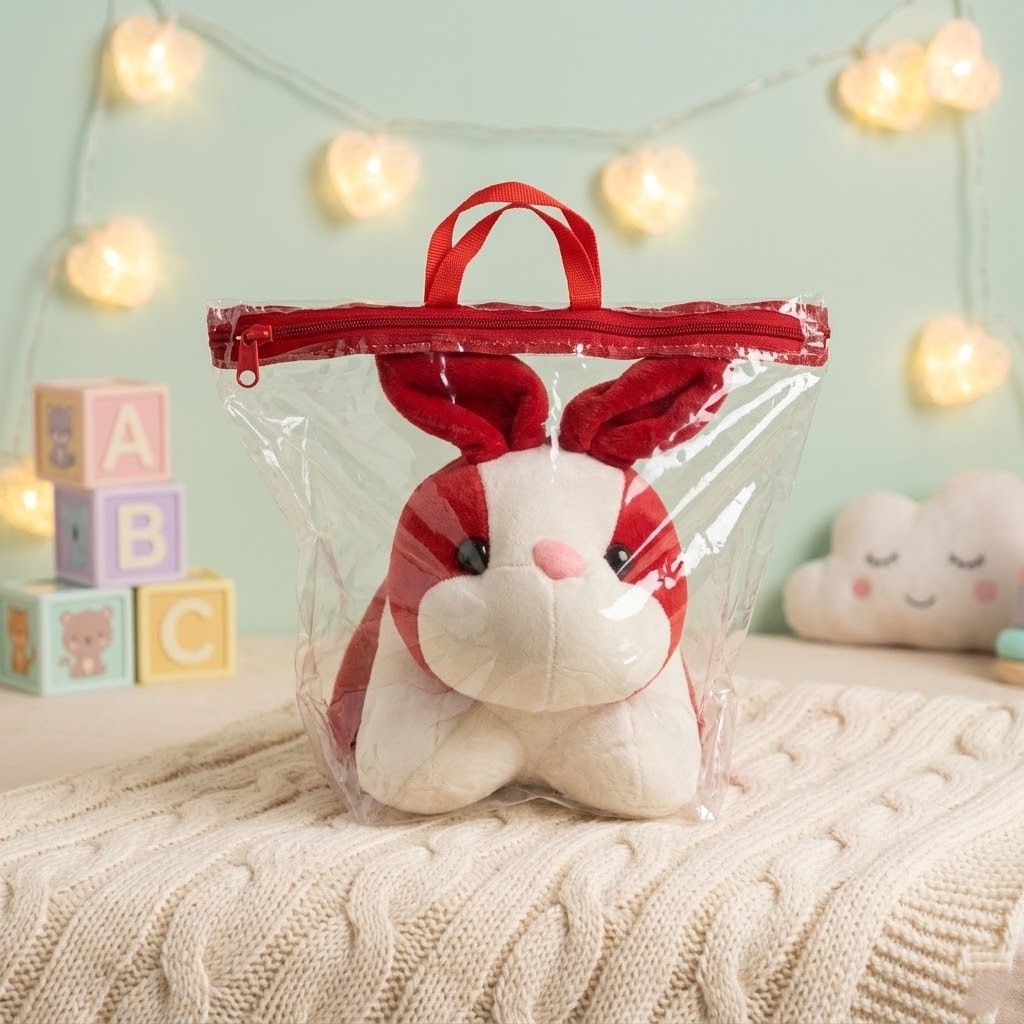 Paws Red Rabbit Toy Red Rabbit Teddy – Cute Soft Plush Bunny Toy Wholesale at Factory Price ...