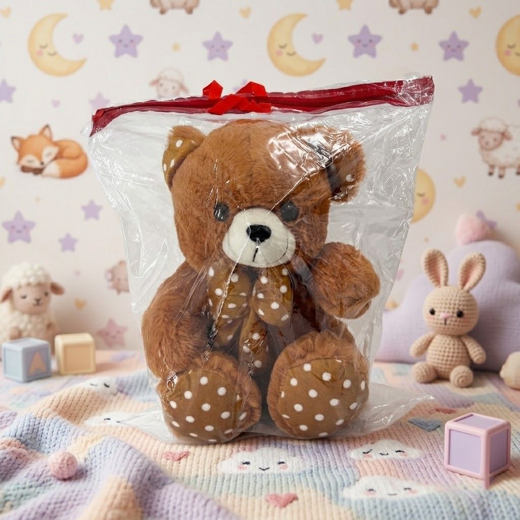 Cute Teddy Bear with Dotted Bow Wholesale at Factory Price | Bafna Toys
