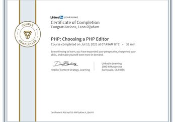CertificateOfCompletion_PHP_Choosing_a_PHP_Editor