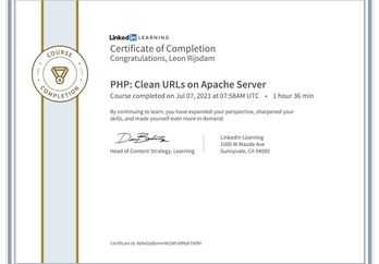 CertificateOfCompletion_PHP_Clean_URLs_on_Apache_Server