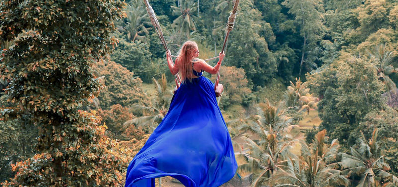 Ubud Jungle Swing, Temple & Waterfall Tour (Half Day)                  