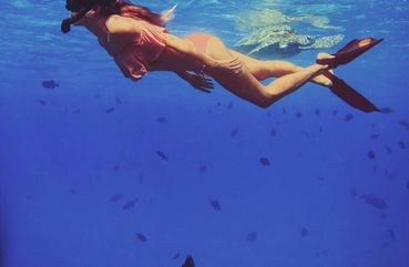 Snorkeling with turtles in Nusa Penida