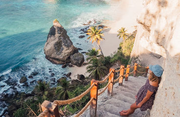 Diamond Beach Stairs, Nusa Penida