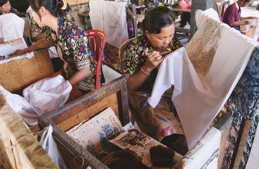 Traditional weaving in bali