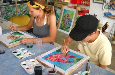 Batik Painting, class in Kuala Lumpur