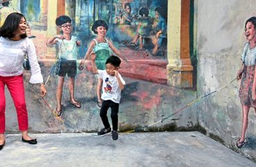 Chinatown street art, Kuala Lumpur