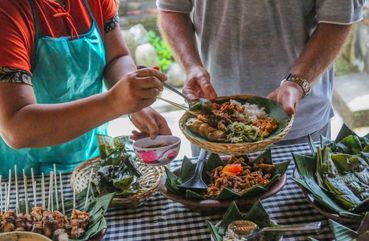 Indonesian food in Bali