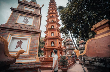 View of Tran Quoc Pagoda, Hanoi