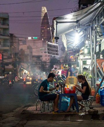 Saigon at Night: Street Food by Motorbike Tour