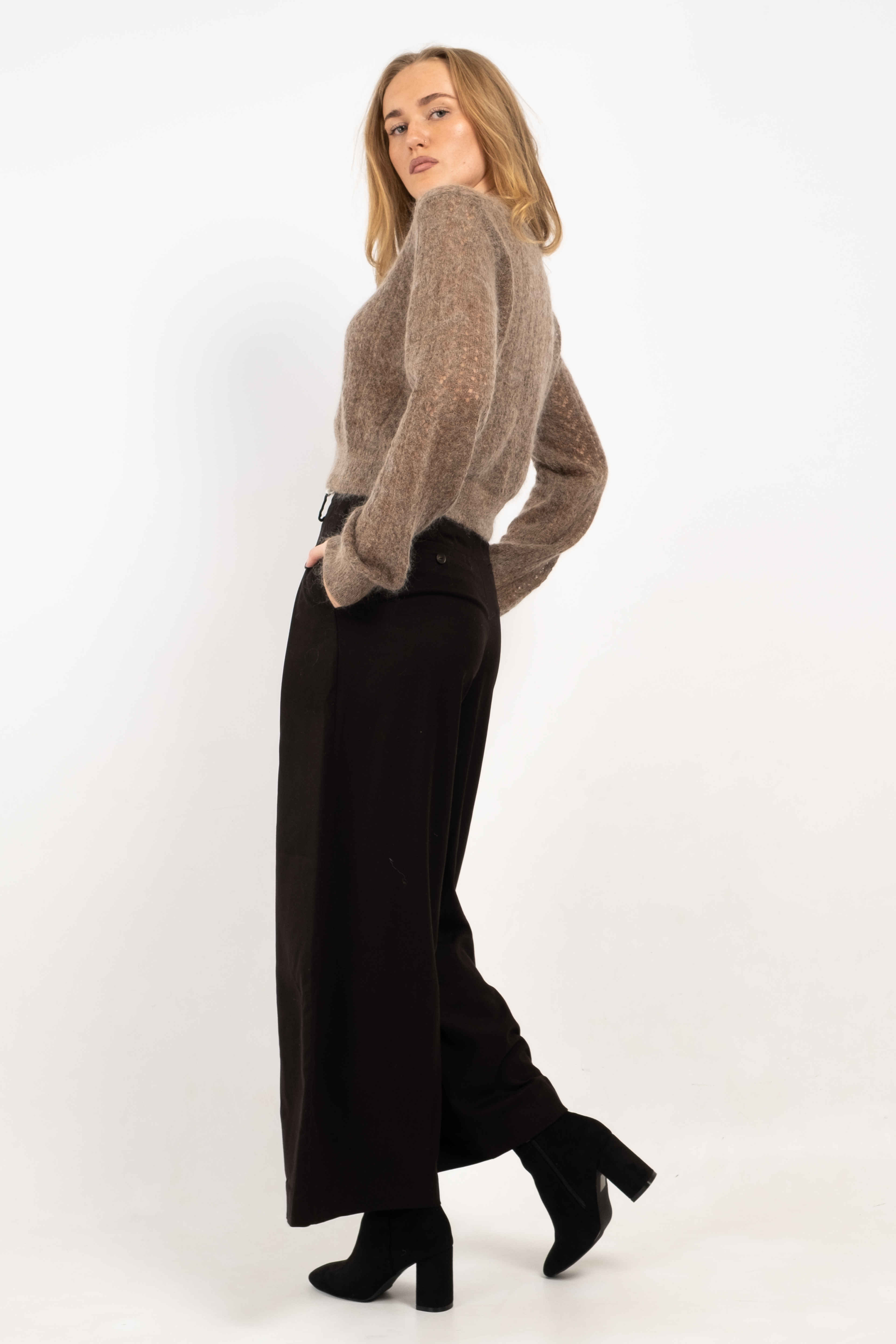 Winter Night Josephine Wool Blend Trousers