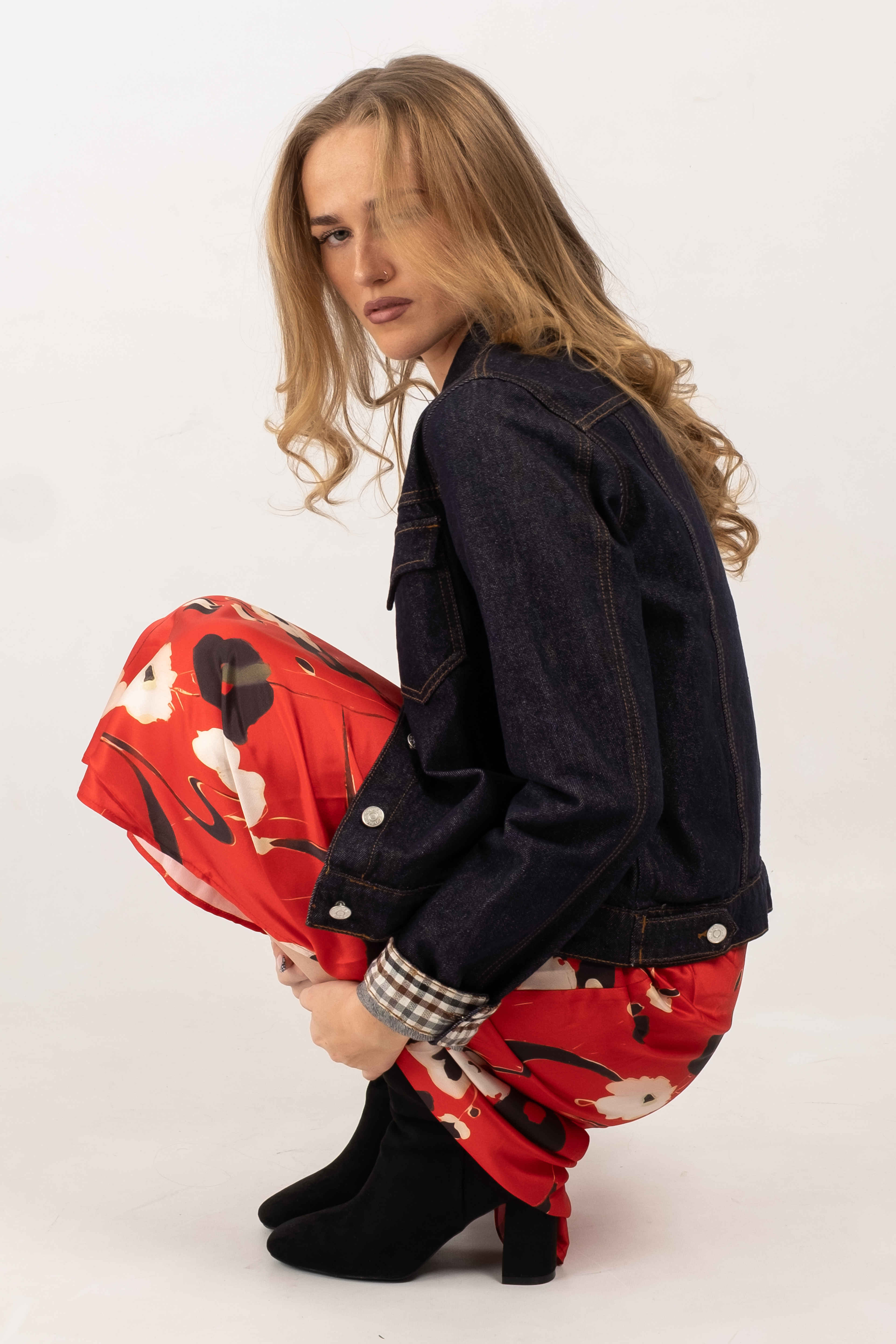 Downtown Ava Sculpted Denim Jacket