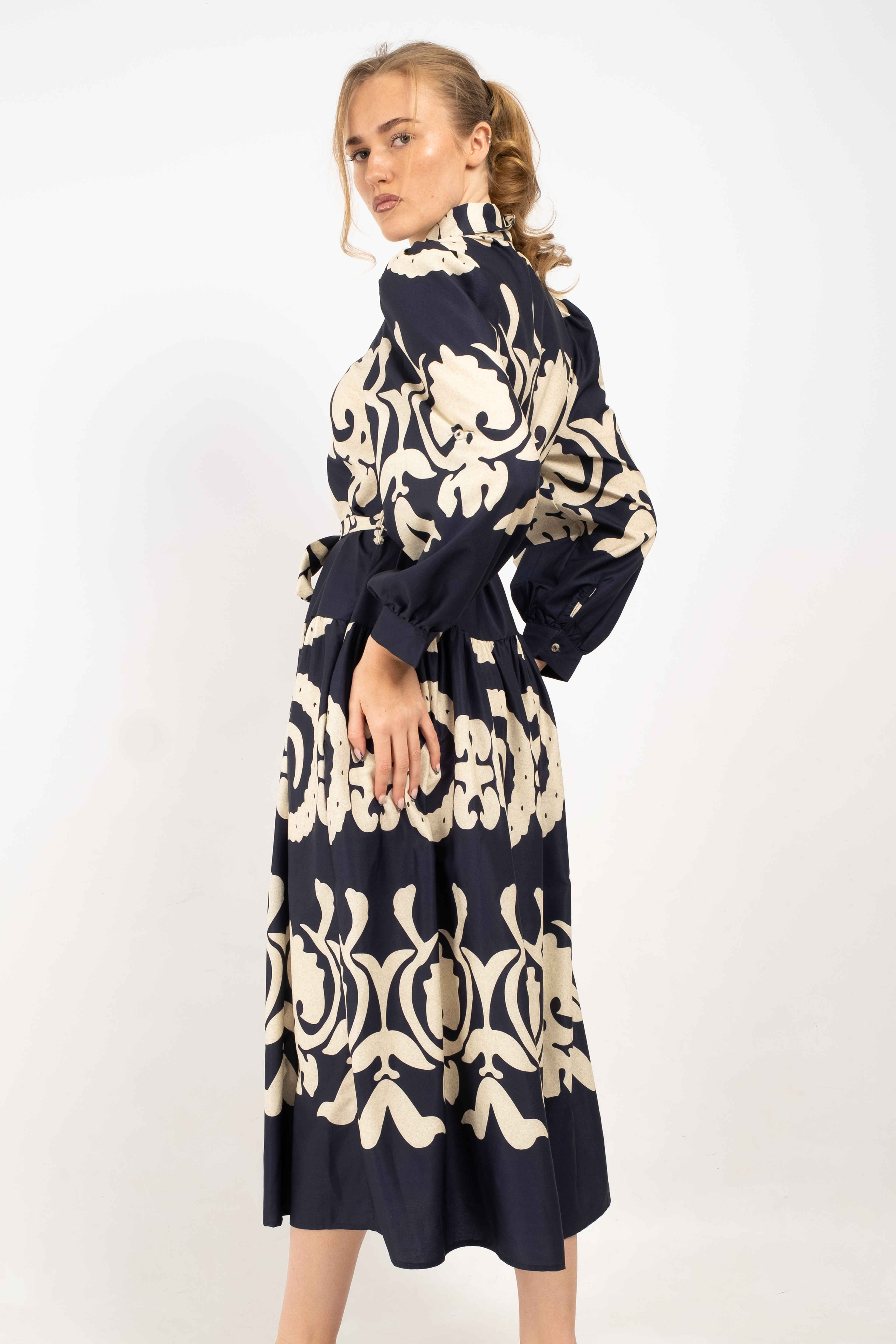 Isabelle Ornate Printed Shirt Dress