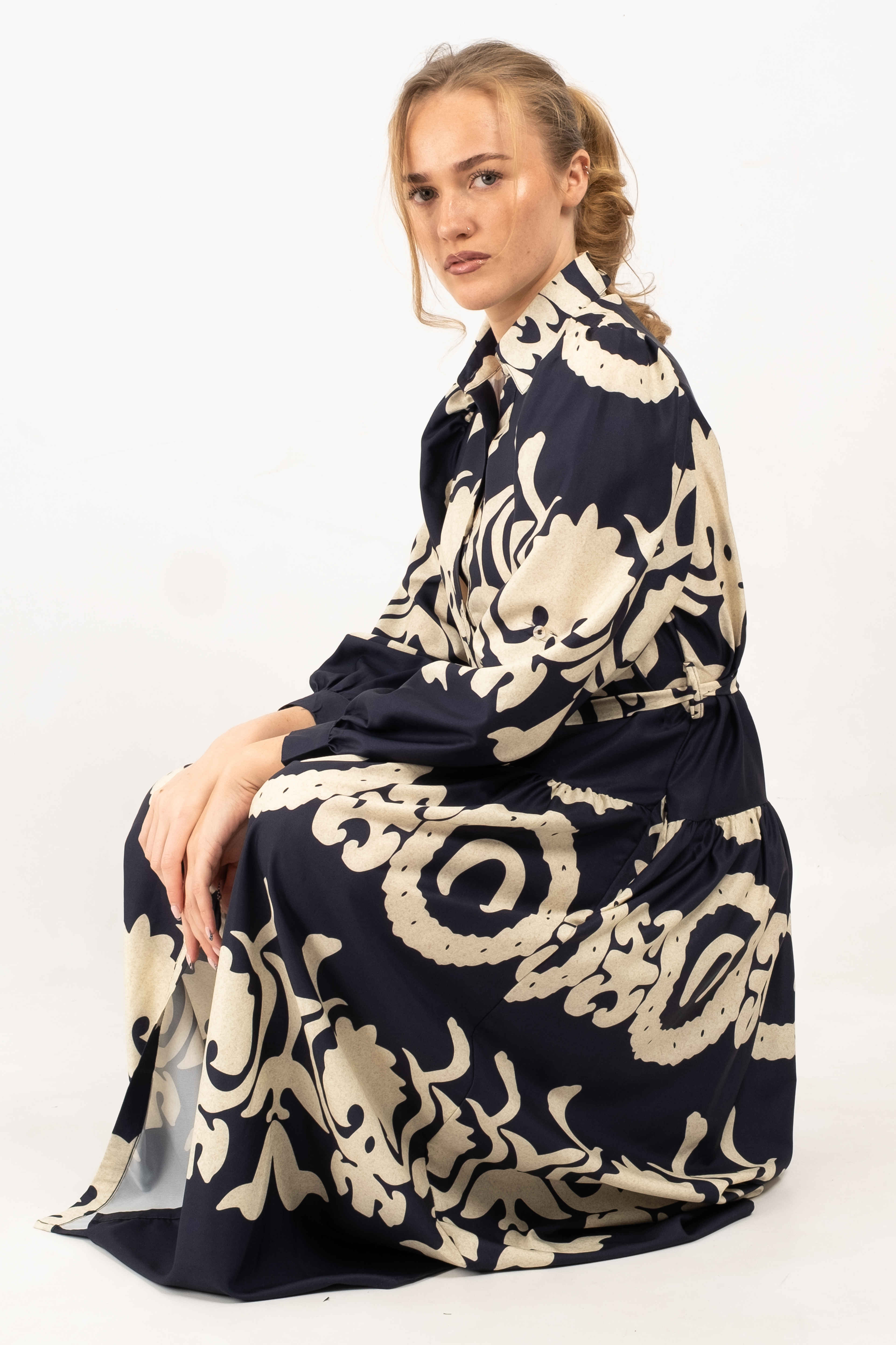 Isabelle Ornate Printed Shirt Dress