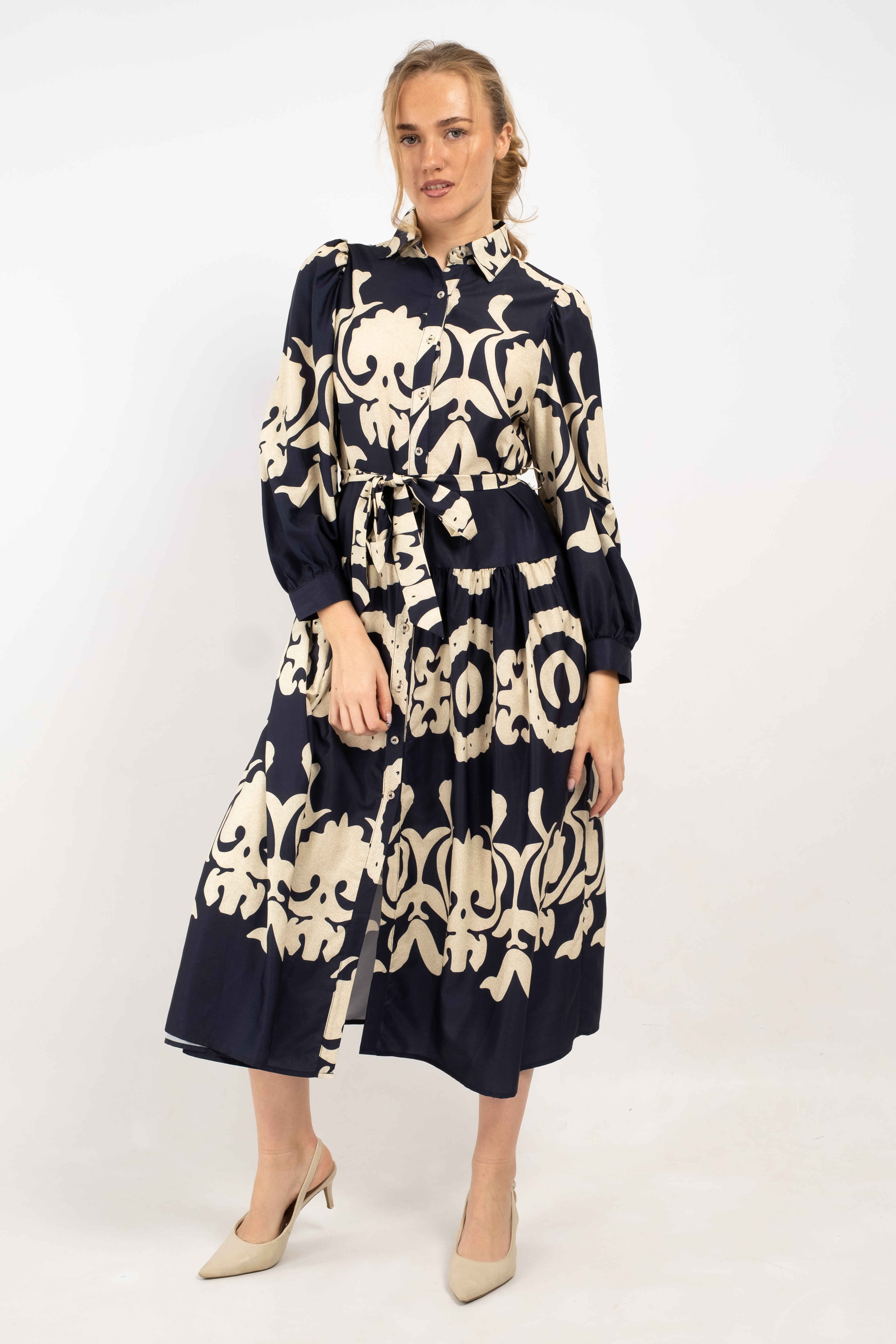Isabelle Ornate Printed Shirt Dress
