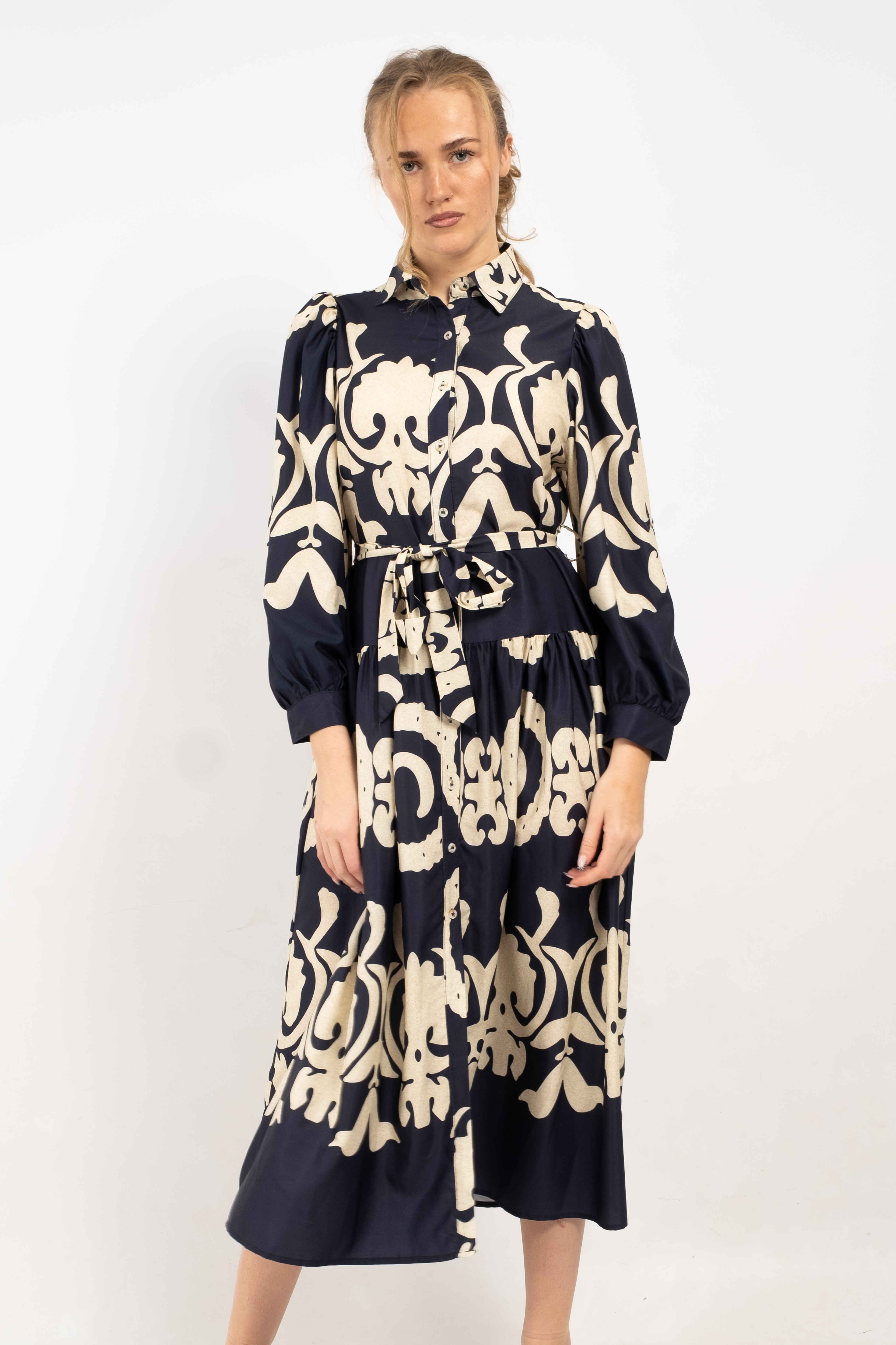 Isabelle Ornate Printed Shirt Dress