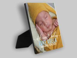 PPNL07-19 – “Our New Baby” Customized Photo Plaque