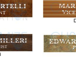 DSK02 – Copper Desk Nameplates