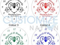 CLK04-03 – “Timeless Love” Clock