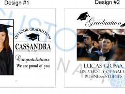 PLQ02-03 Personalized Photo Graduation Glass Plaque