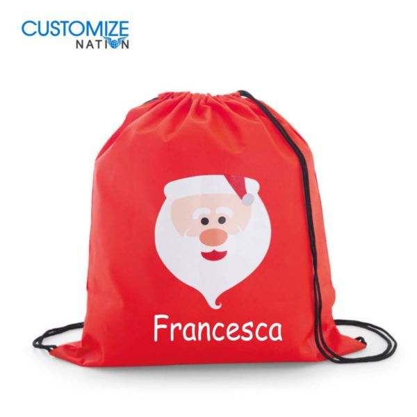 BAG04-01 Santa drawstring bag