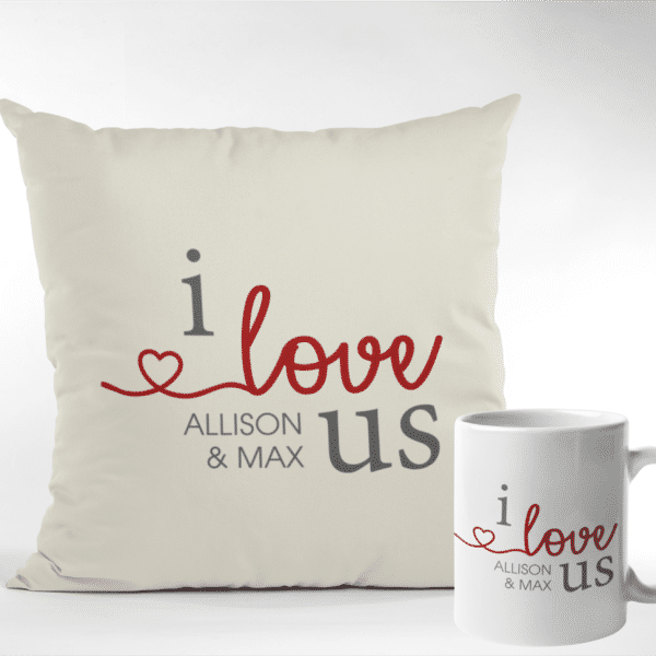 PLW06-04 -I love us (Pillow and mug)