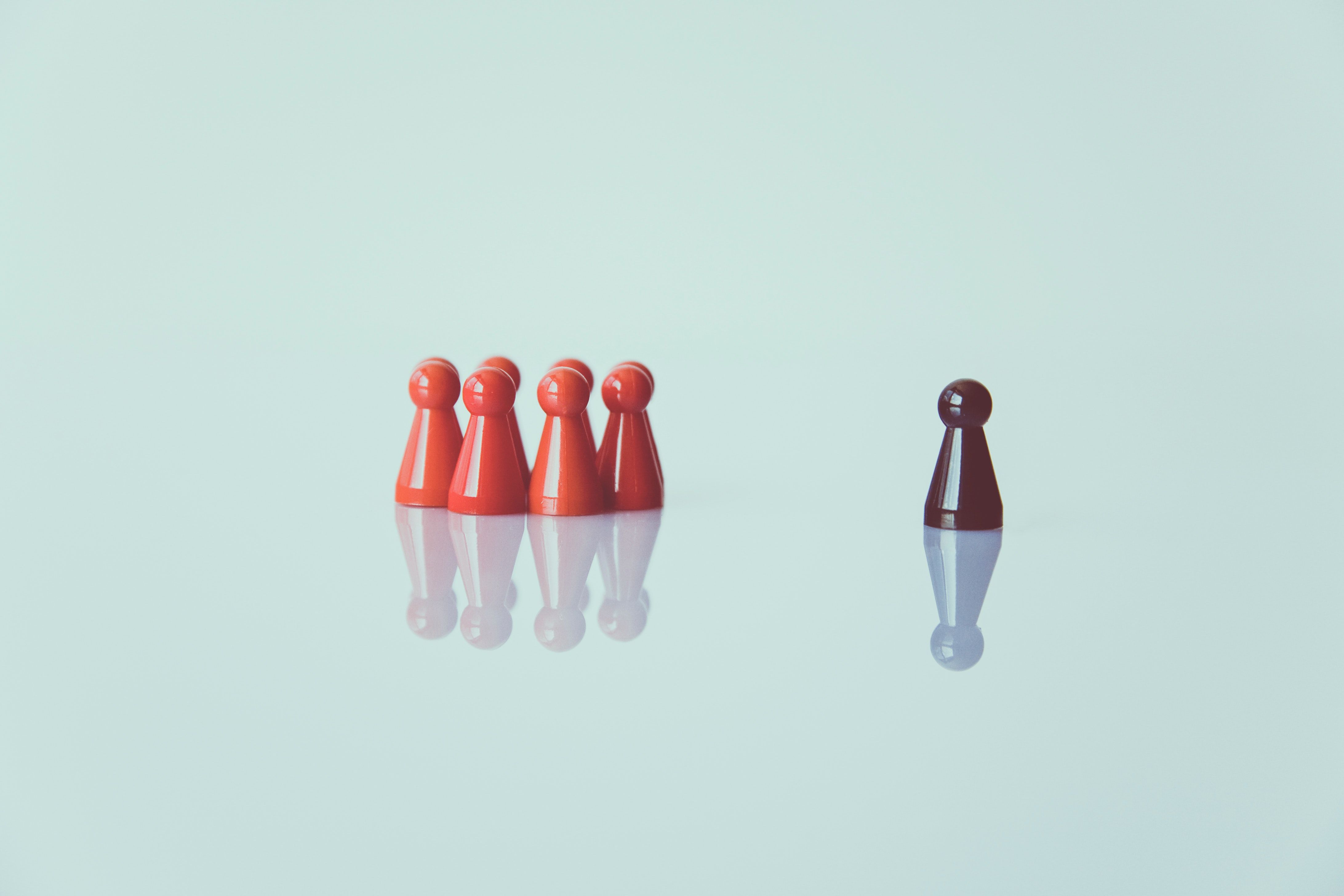 Chess Pieces Colour Conceptual