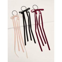 Bow Knot Decor Hair Tie 3pack