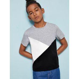 Boys Cut and sew Short Sleeve Tee