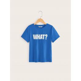 Boys Letter Print Tee