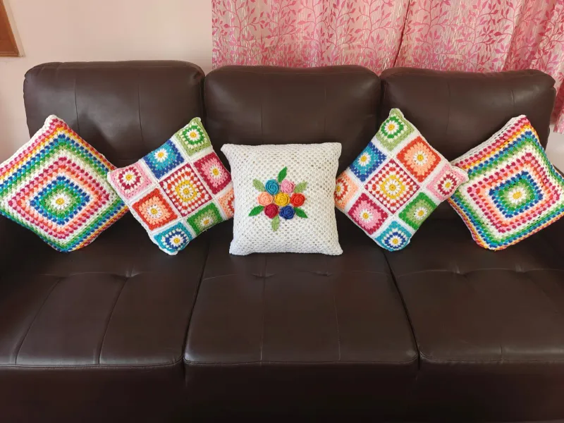 Crochet Cushion Covers — photo 1 of 3