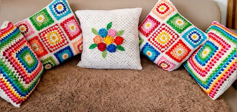 Crochet Cushion Covers — photo 3 of 3