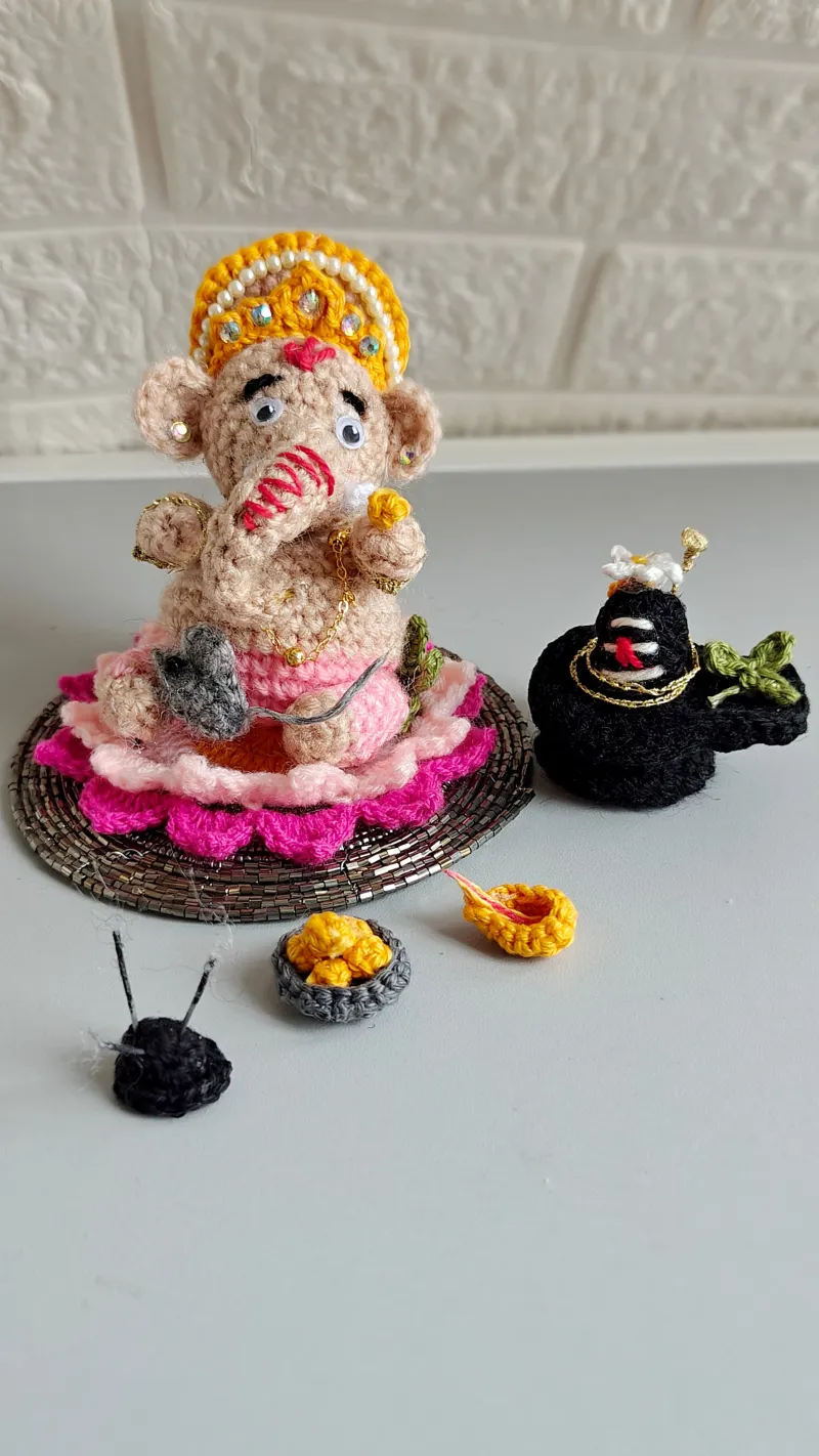 Crochet Ganesha Idol