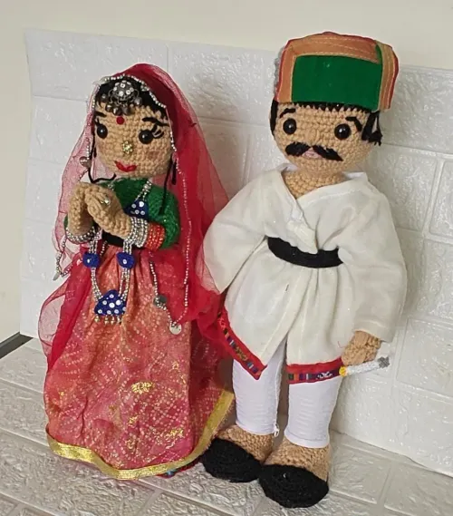 Crochet Himachali Doll Couple