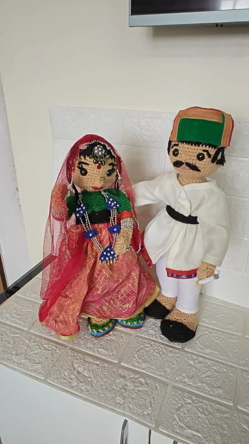 Crochet Himachali Doll Couple — photo 2 of 2