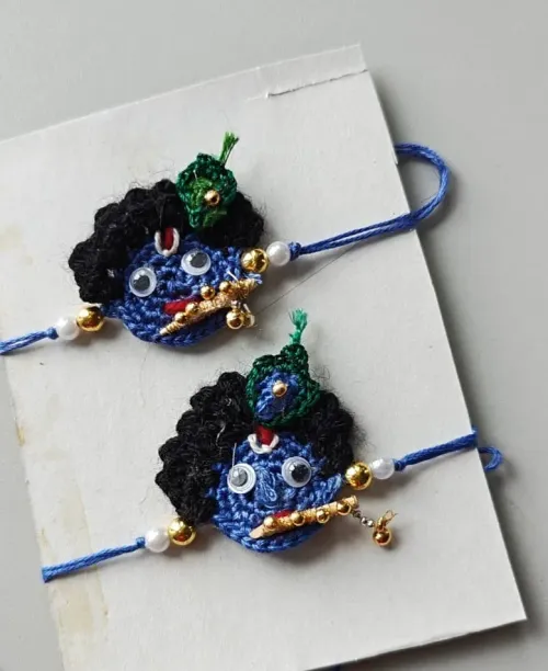 Crochet Krishna Rakhis