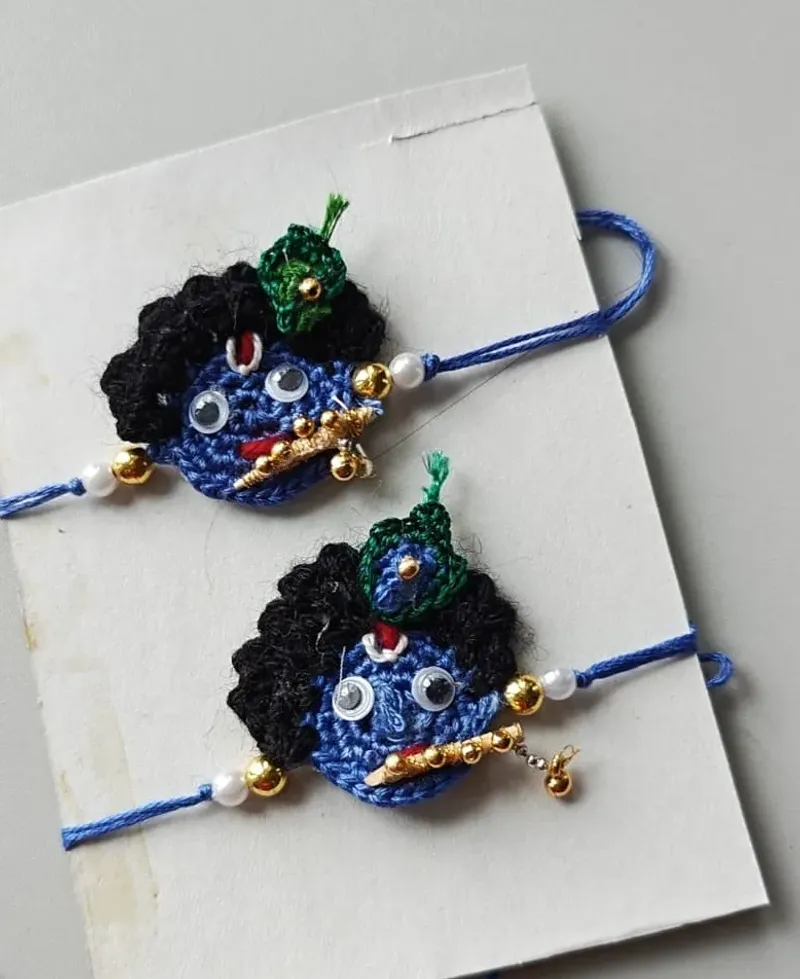 Crochet Krishna Rakhis