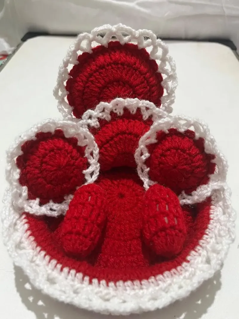 Crochet Laddu Gopal Bed