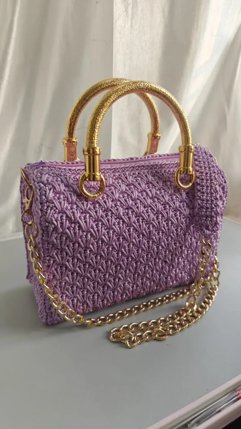 Purple Crochet Purse — photo 1 of 3