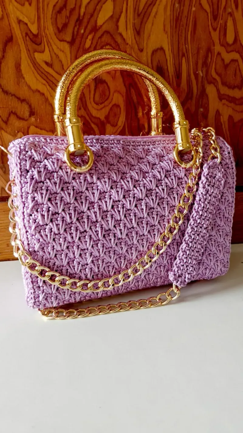 Purple Crochet Purse — photo 2 of 3