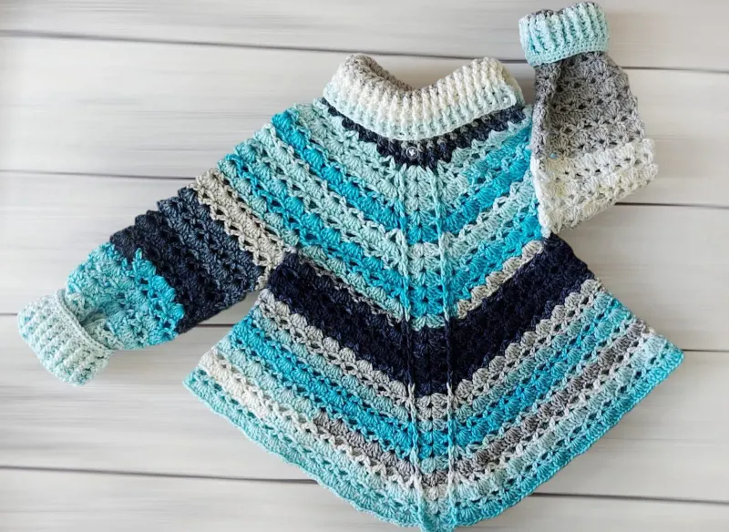 Striped Crochet Baby Sweater