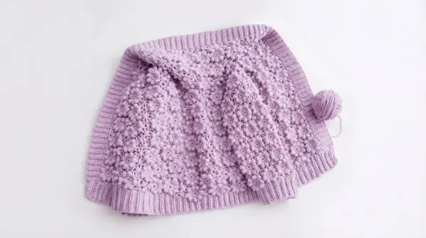 Violet Handmade Knitted Cardigan