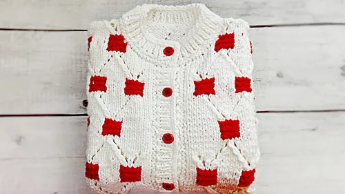 White Knitted Baby Cardigan