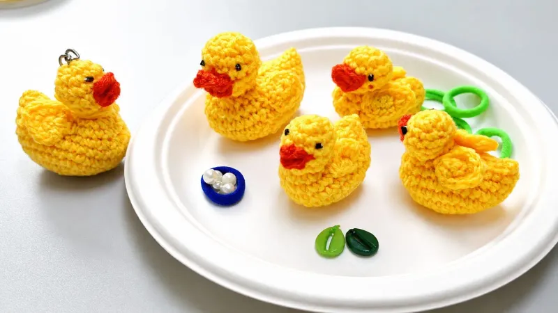 Yellow Crochet Ducks