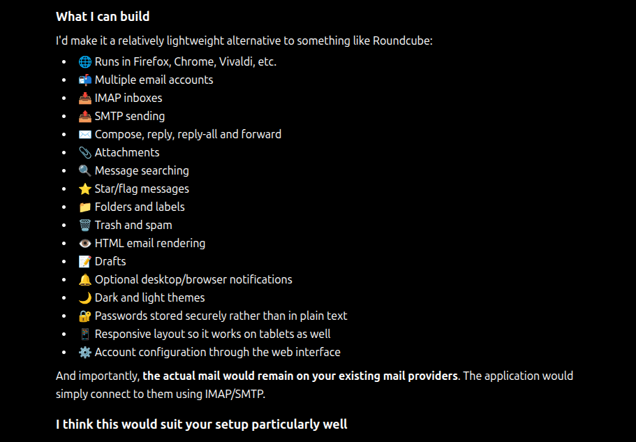 What ChatGPT says it can build