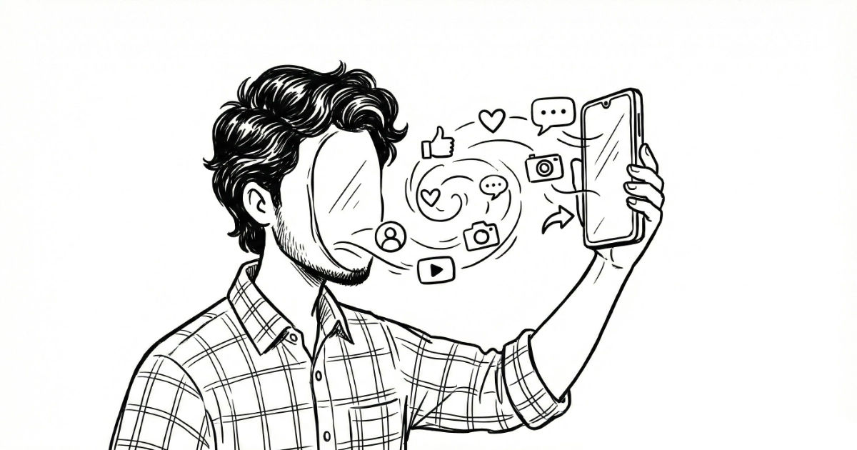 Digital Footprint Illustration