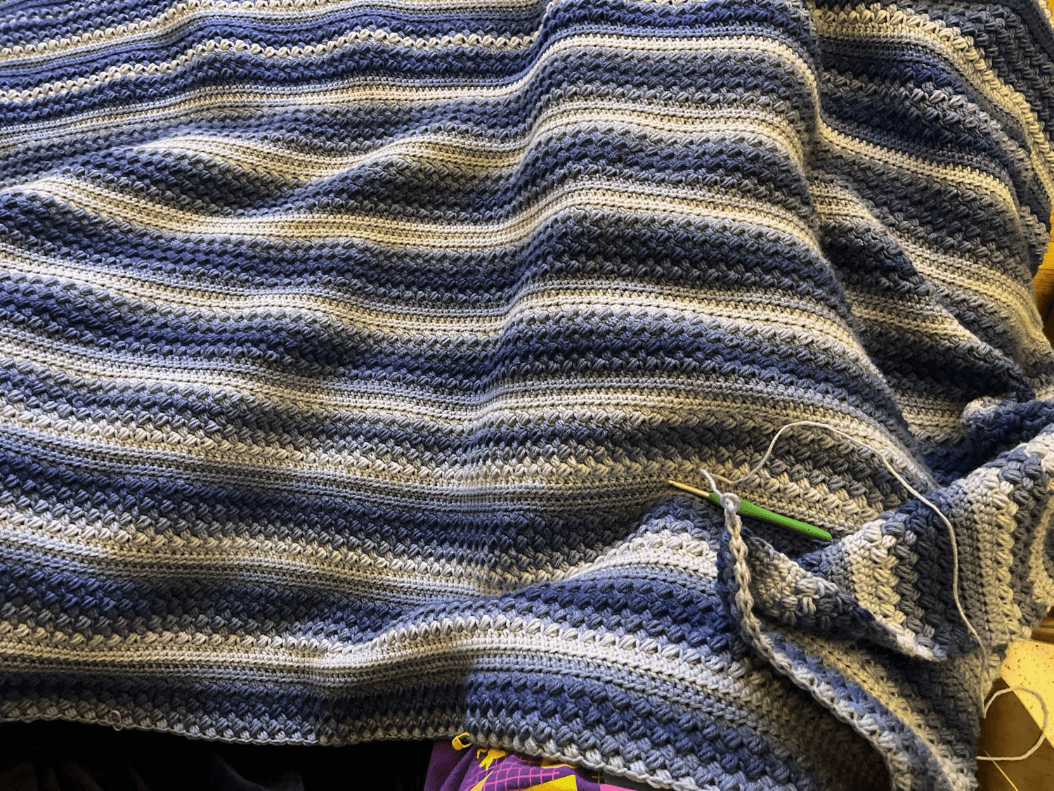 Crochet blanket - progress photo ⌘