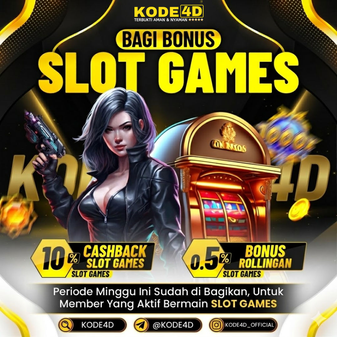 KODE4D : Situs Slot Gacor Sering Bagi Bonus Saldo Gratis & Rollingan Slot Terbesar Di Indonesia