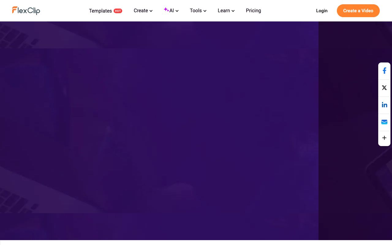 FlexClip AI Video Generator