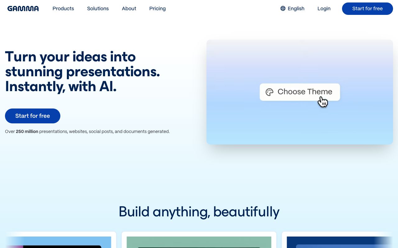 Gamma App – AI Presentations